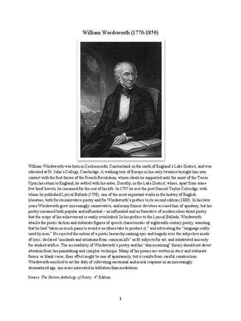 William Wordsworth | Download Free PDF | William Wordsworth | Poetry