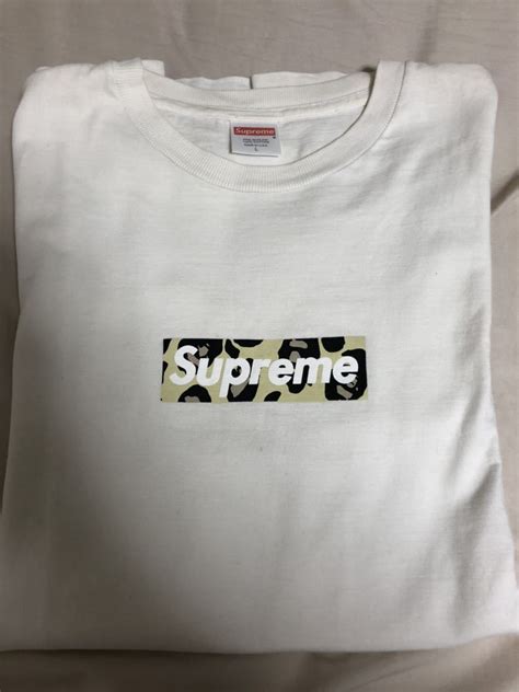 Supreme×ape コラボ Boxロゴ Tシャツ カモフラ 迷彩 シュプリーム エイプ ルイヴィトン Logo ボックスロゴtシャツ