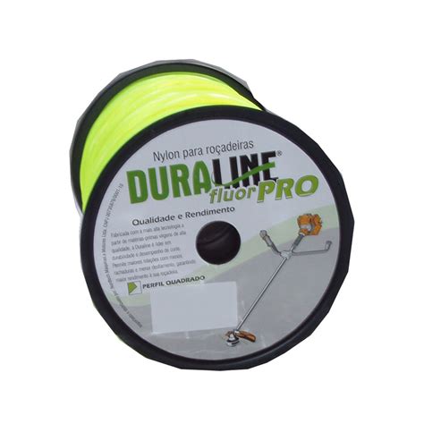 Fio de Nylon Duraline Flúor PRO Perfil Quadrado 2 7 mm Nordtech