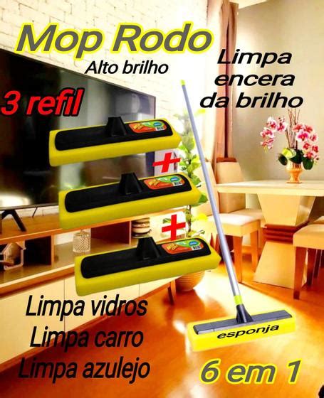 Rodo Para Limpar Vidros Mop Espuma Esponja Vassoura Esfregao Rodo Limpa