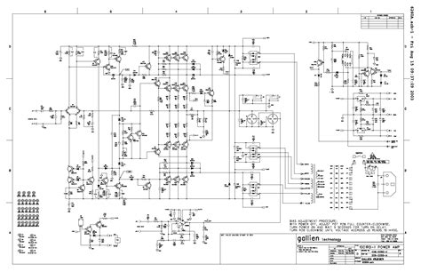 Gallien Krueger 1001rb Schematic