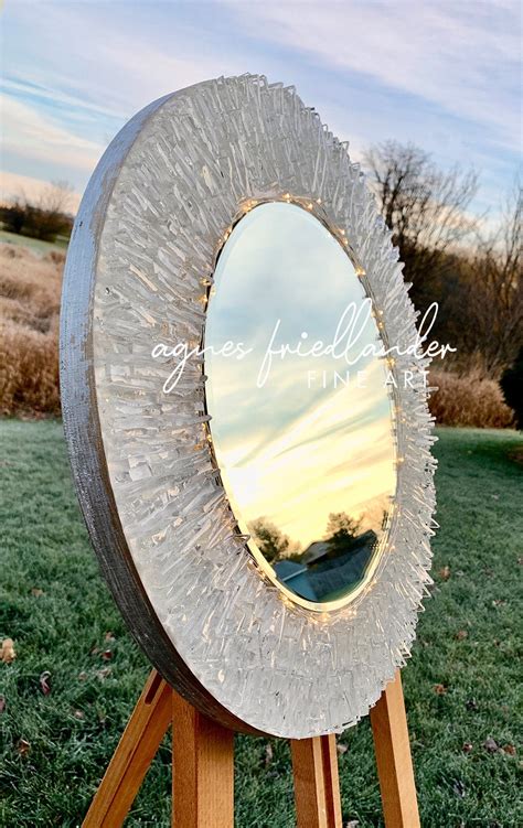 SPARKLE-GLASS-AND-RESIN-MIRROR | Agnes Friedlander Art Studio