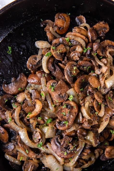 Sautéed Mushrooms and Onions - Spoonful of Flavor