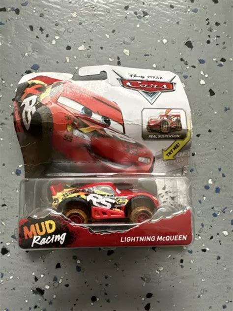 Mattel Disney Pixar Cars Lightning Mcqueen Mud Racing Xrs Car