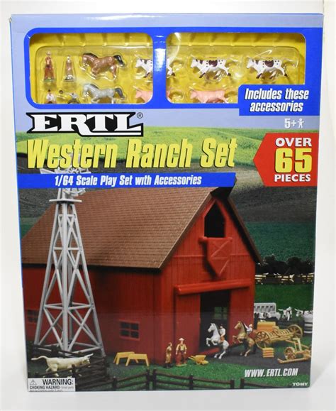 164 Western Ranch Barn Set Playset With Animals Windmill Fence