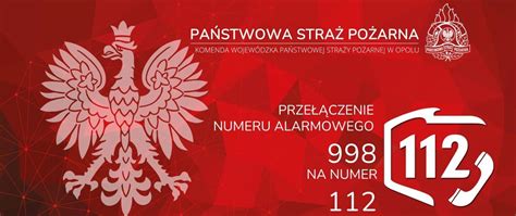 Przełączenie numeru 998 na numer alarmowy 112 Komenda Powiatowa