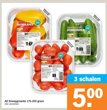 Cherry Tomaten Snackkomkommer Folder Aanbieding Bij Albert Heijn Details