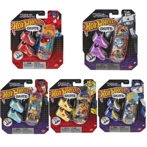Transformers Hot Wheels Skate Optimus Prime Megatron Soundwave Bumblebee Starscream Set