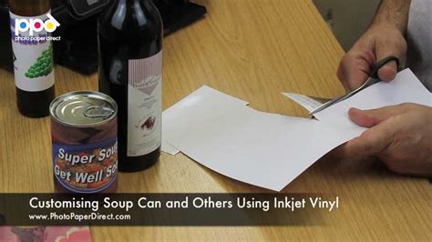 Customising Soup Can And Bottle Using Inkjet Sticker Paper Youtube