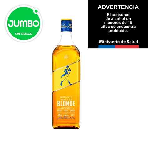 Oct Jumbo Whisky Johnnie Walker Blonde Botella Cc Alcohol Cencopay