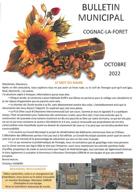 Calam O Bulletin Municipal Octobre