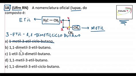 A Nomenclatura Oficial Iupac Do Composto Abaixo é Youtube