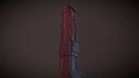 Cyberpunk skyscraper - Download Free 3D model by Artemis (@Artemis26 ...