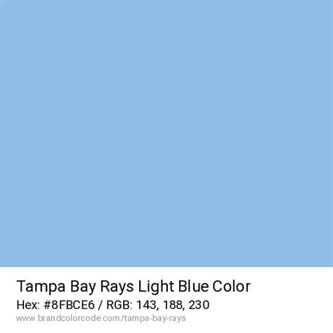 Tampa Bay Rays Brand Color Codes » BrandColorCode.com