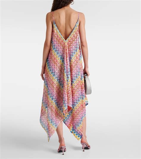 Zigzag lamé beach dress in multicoloured Missoni Mytheresa