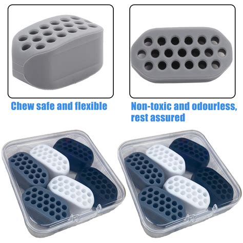 6Pairs Jawline Exerciser Chew,Face Silicone Jawline Exerciser Muscle