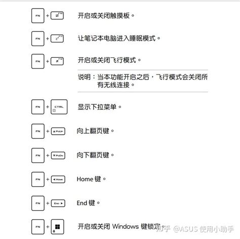 华硕笔记本fn快捷键功能介绍 知乎