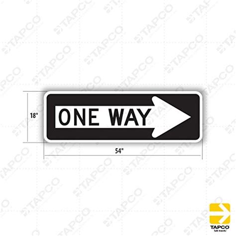 Tapco R6 1R Engineer Grade Prismatic Rectangular Lane Control Sign