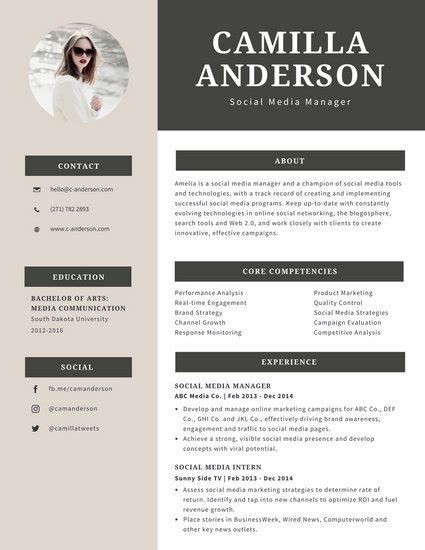 38 Resume Template In Canva Desain Cvmu