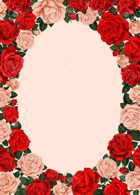 Red And Pink Roses Arranged In A Circle