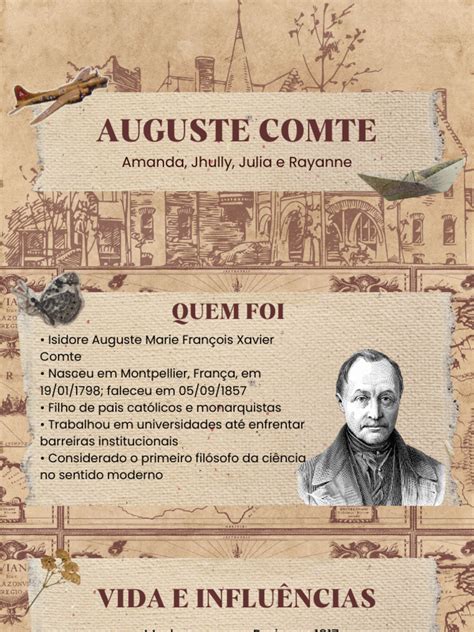 Auguste Comte É Considerado O Pai Da Sociologia - Auguste Comte: Pai do Positivismo e Sociologia | PDF