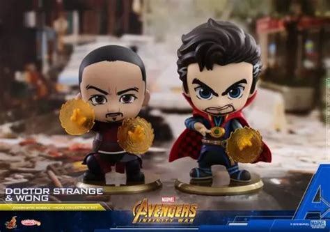 Doctor Strange Wong Iron Man And Iron Spider Cosbaby Bobbleheads Unveiled By Hot Toys