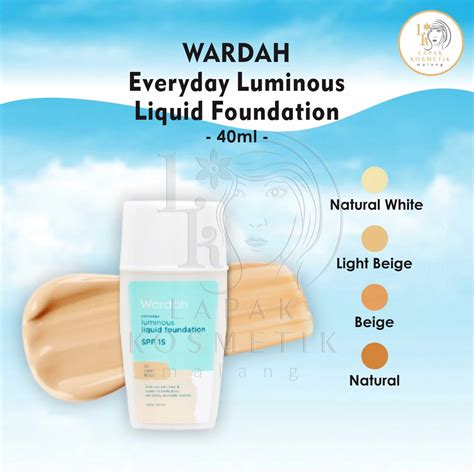 Jual Wardah Everyday Luminous Liquid Foundation Ml Shopee Indonesia