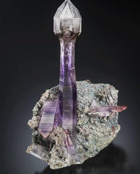 Amethyst Scepter From Namibia Geology GeologyPage Mineral Photo