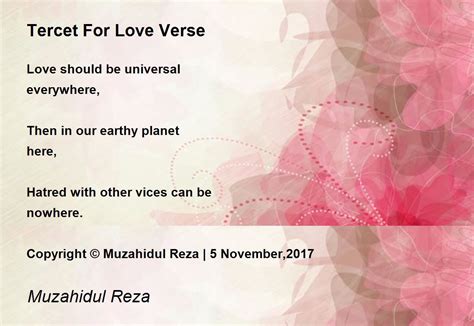 Tercet For Love Verse - Tercet For Love Verse Poem by Muzahidul Reza