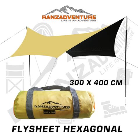 Jual Flysheet Tenda Hexagonal X Meter Flysheet Original Ranz