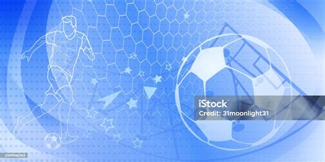 Football Themed Background Stock Illustration Download Image Now Abstract Adult Adults