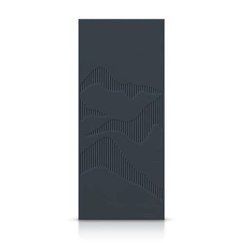 Calhome In X In Hollow Core Charcoal Gray Stained Composite Mdf