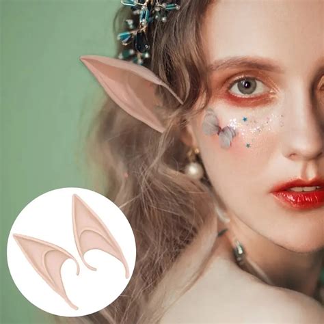 Cosplay Fairy Pixie Elf Ears Soft Pointed Tips Anime Party Temu