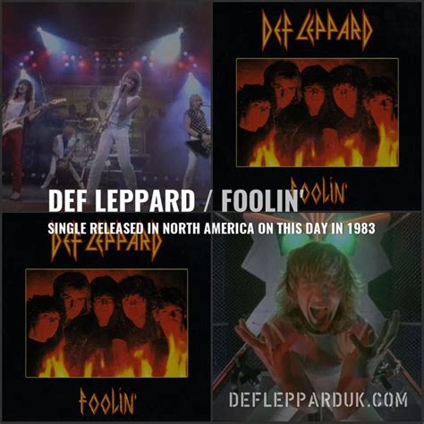 Years Ago Def Leppard Release Foolin Single In Usa Canada Def