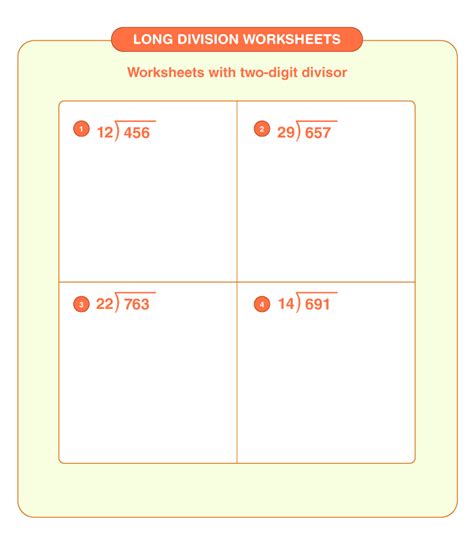 Long Division Worksheets For Grades 4 6 Worksheets Library