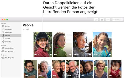 Suchen Und Identifizieren Von Fotos Mit Personen In Der App Fotos Auf