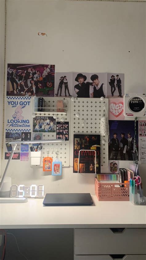 Kpop Desk Deco 🩰 Room Inspo Desk Setup Room Organization