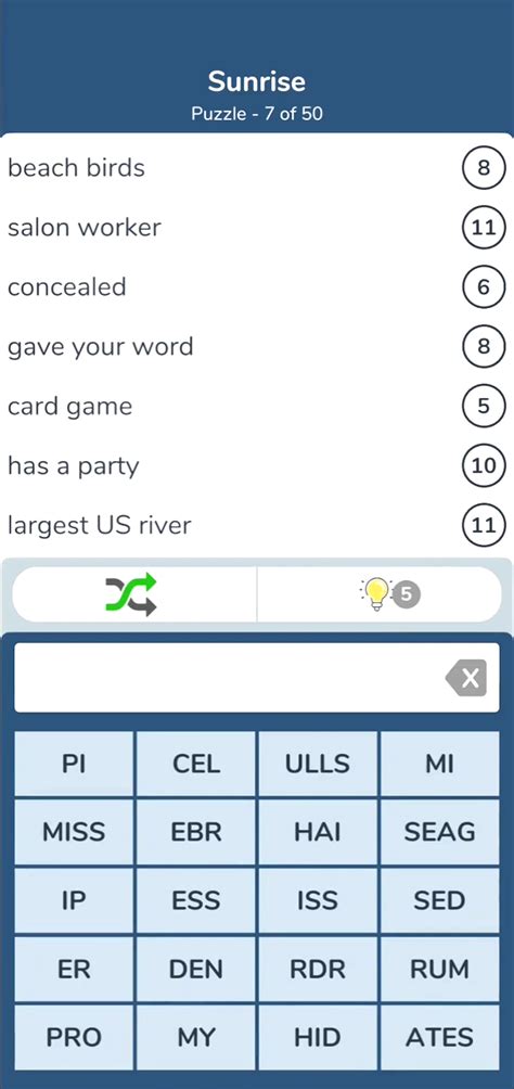 Seven Little Words Download - GameFabrique