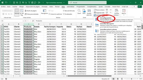 C Mo Fijar O Inmovilizar Columnas En Excel