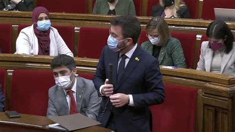 Aragonès acusa a Vox Cs y PP de usar el catalán para dividir y pide al