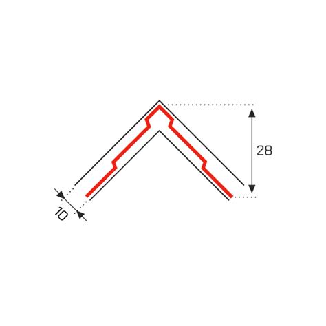 350P Paraspigolo PVC Forato Per Intonaco Ad Angolo Arrotondato Affint