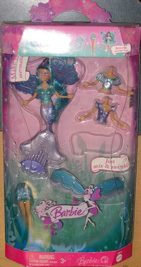 Amazon Co Jp Barbie Fairytopia Mix Switch Aqua Purple Mermaid