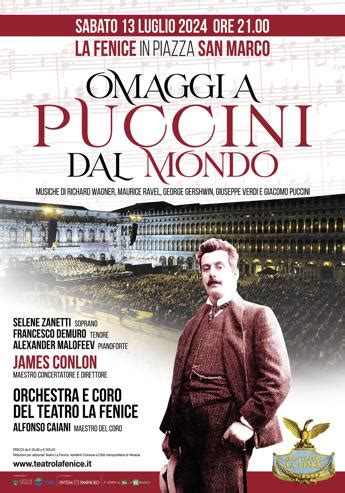 La Fenice Celebra Puccini Sabato 13 Luglio In Piazza San Marco Il