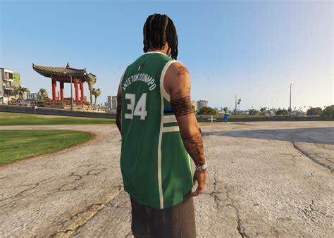 Nba Giannis Antetokounmpo Milwaukee Bucks Jersey For Mp Male Gta5