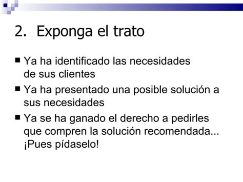 Ejemplo Cerrar El Trato Ppt