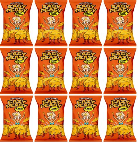 Easy Peasy Чипсы картофельные Сыр, 70 г, 12 уп - купить с доставкой по ...