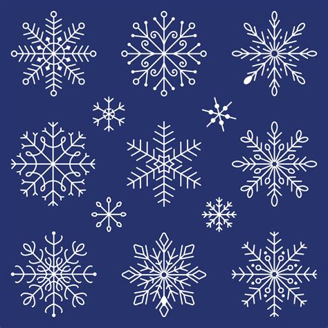 Snowflake icons. Snowflakes set. Background for winter and christmas theme. 12879440 Vector Art ...