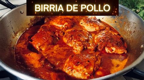 Birria de pollo Receta Fácil y Deliciosa YouTube