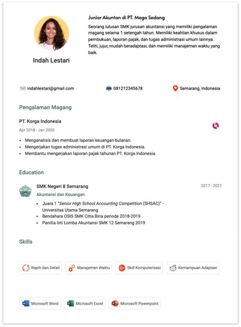 Contoh Cv Pdf Lulusan Smk Contoh Surat Resmi