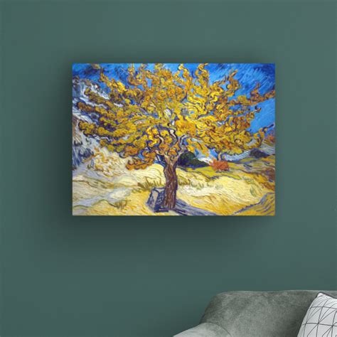 Winston Porter The Mulberry Tree On Canvas By Vincent Van Gogh Painting